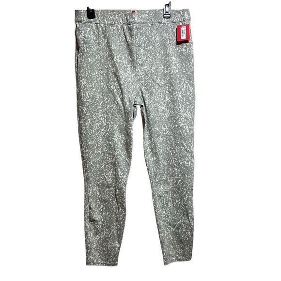 Spanx 1XL high waist ankle Jean ish leggings speckled gray pull on pants - Picture 1 of 7